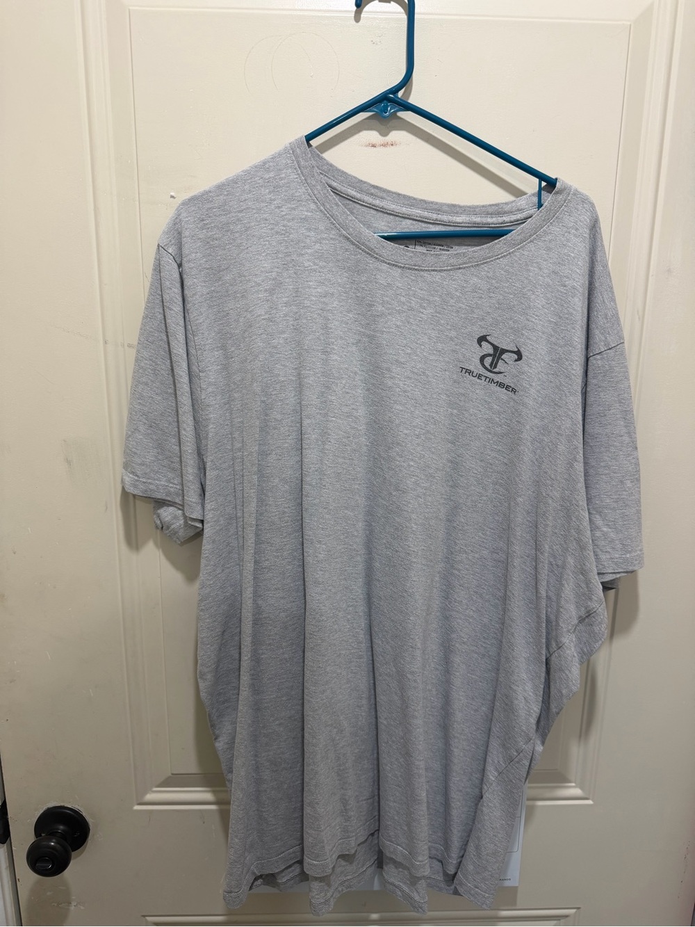 Men's Light Gray Short-Sleeve Logo Tee